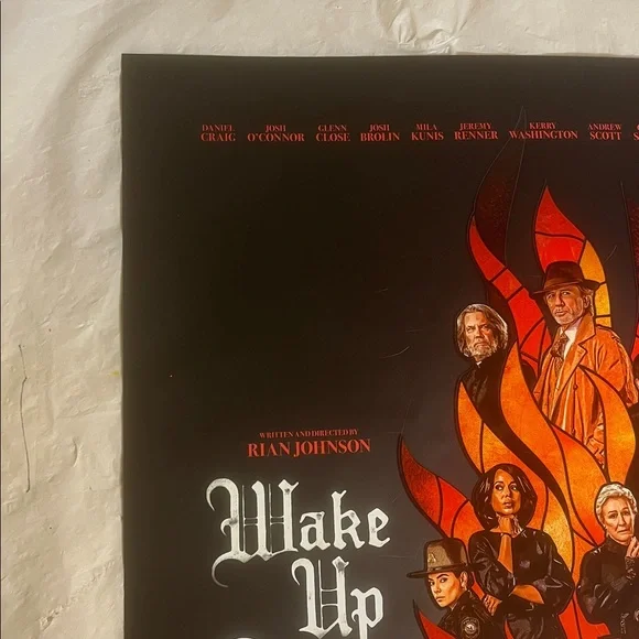 Wake Up Dead Man Limited Origin Movie Poster Knives Out Dragon 13 x 20 11/25 NEW - Picture 7 of 14